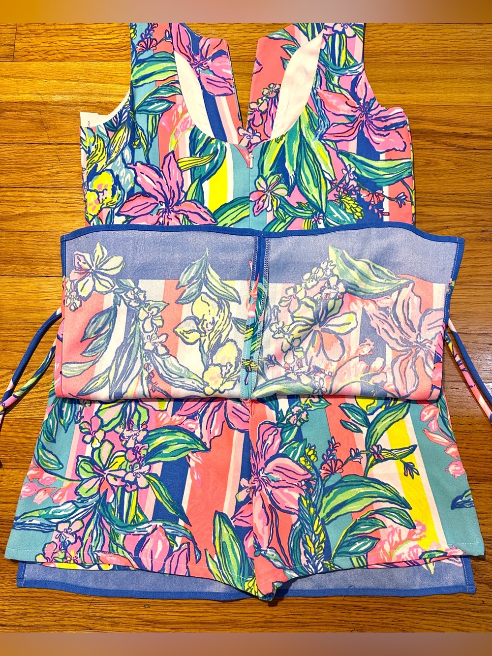 Lilly Pulitzer 0- Donna Shift Romper in "Easy Tiger" Vibrant Shift Dress! HTF! - Picture 7 of 8